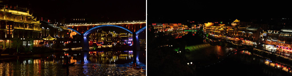 天地心网络凤凰古城夜景