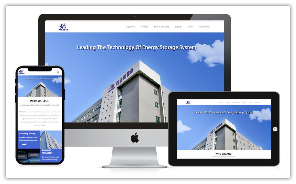 天地心网络新能源电池网站建设开发及优化推广