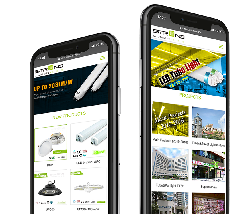 LED手机网站建设制作-天地心网络